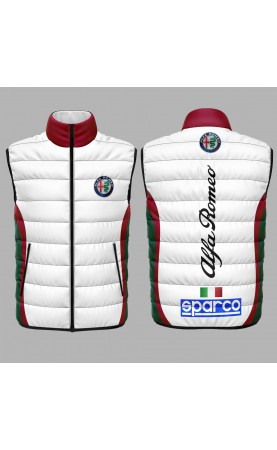Alfa racing sleeveless jacket sport racing rally amfanwear