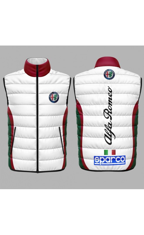 Alfa racing sleeveless jacket sport racing rally amfanwear