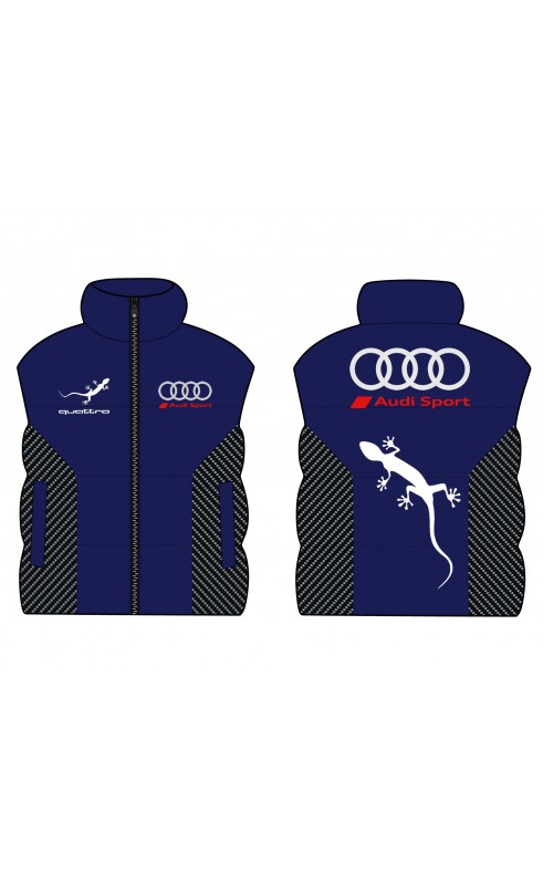 quattro sport men's gilet. regular sizes auto motorsport apparel