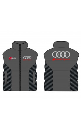 rs audi gray sleeveless jacket for men. regular fit sizes. amfanwear