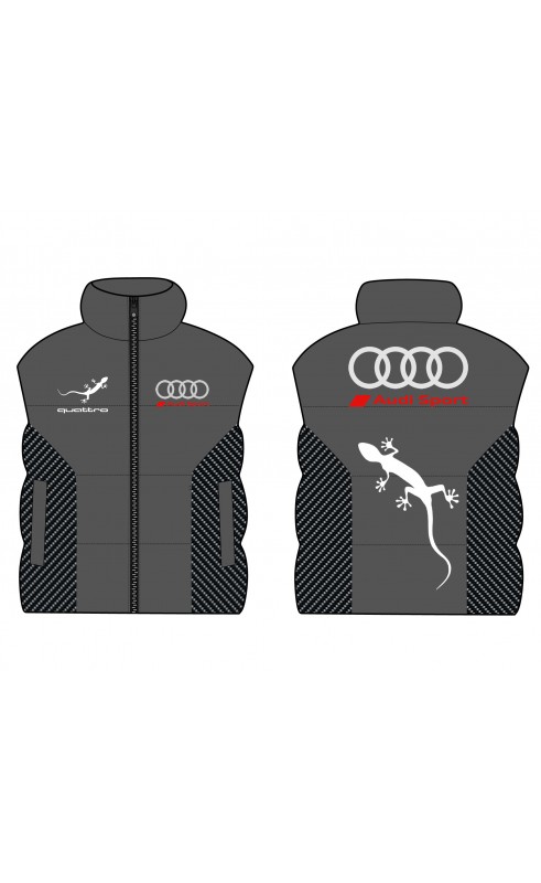 men's sleeveless gilet motorsport audi quattro racing