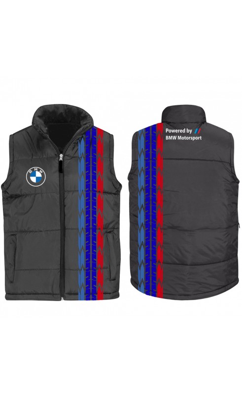 Men's automotive car drift gilet. Regular fit, with pockets, zipped, insulated.
