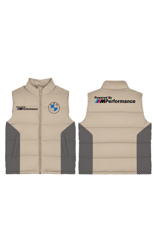 Men's sleeveless gilet for auto motorsport fans. Amfanwear, made in EU. Regular sizes.