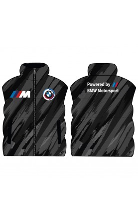 Automotive fanwear gilet for men in regular fit sizes. Amfanwear sport race jacket