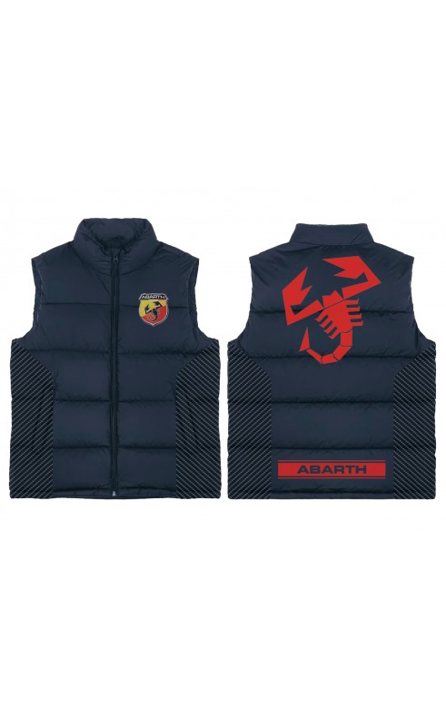 Fiat abarth men's gilet. Made in EU, amfanwear. Regular sizes, Christmas gift idea