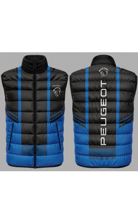 Peugeot men's sleeveless gilet. Regular fit sizes. Amfanwear