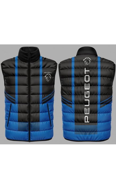 Peugeot men's sleeveless gilet. Regular fit sizes. Amfanwear