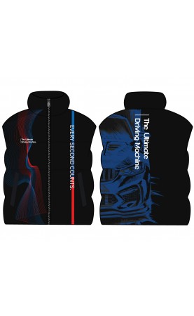 Auto motorsport bimmer vest. Ultimate driving machine SS26. Men's regular fit sizes. Amfanwear