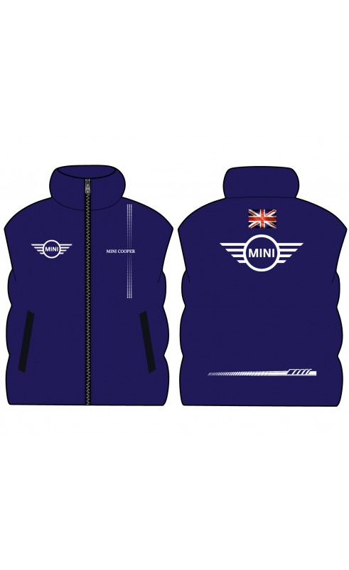 Mini cooper UK GB men's vest. Regular fit sizes. Amfanwear. Briitish apparel
