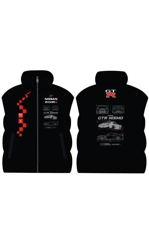 Nismo nissan gtr men's sublimated vest. Regular fit sizes from S to XXL. Amfanwear apparel motorsport