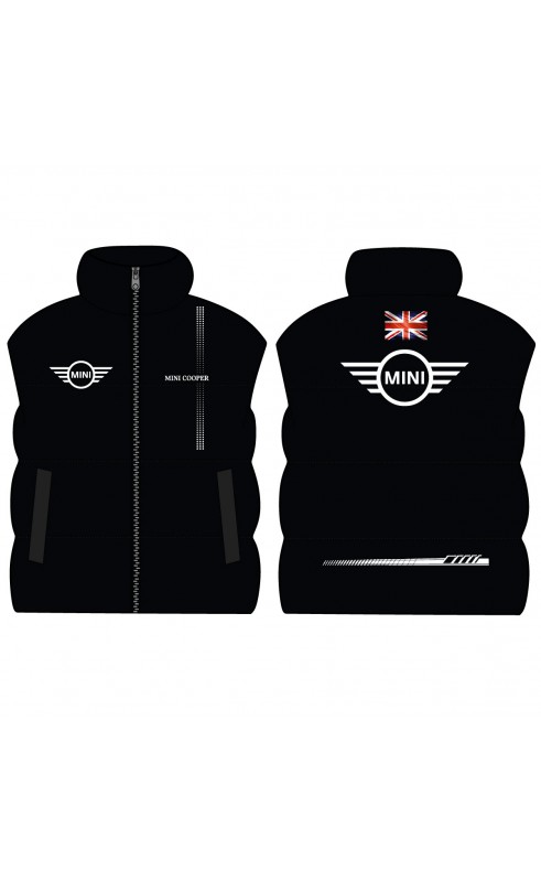 Mini cooper men's vest. Regular fit sizes. Amfanwear. Sport fan wear