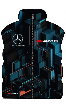 amg tuning auto racing men's sleeveless vest. Regular fit sizes. Amfanwear.