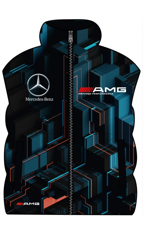 amg tuning auto racing men's sleeveless vest. Regular fit sizes. Amfanwear.