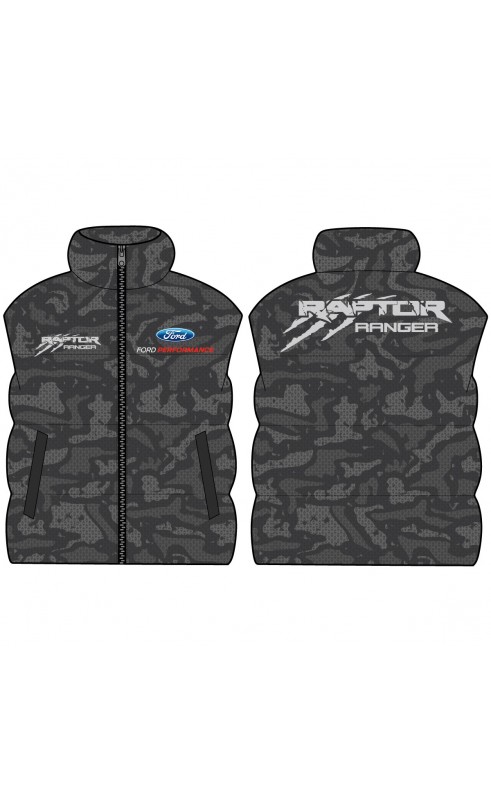 Ranger Raptor men's gilet. Regular fit sizes. Amfanwear