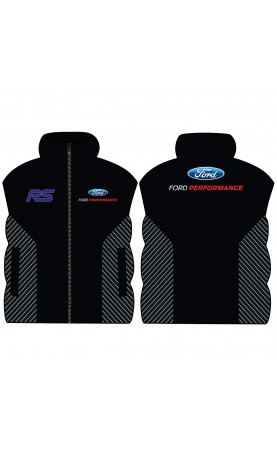 RS ford men's apparel. Sleeveless jacket, regular sizing.Amfanwear.