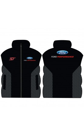 Ford ST men's gilet. Regular fit apparel. Amfanwear.