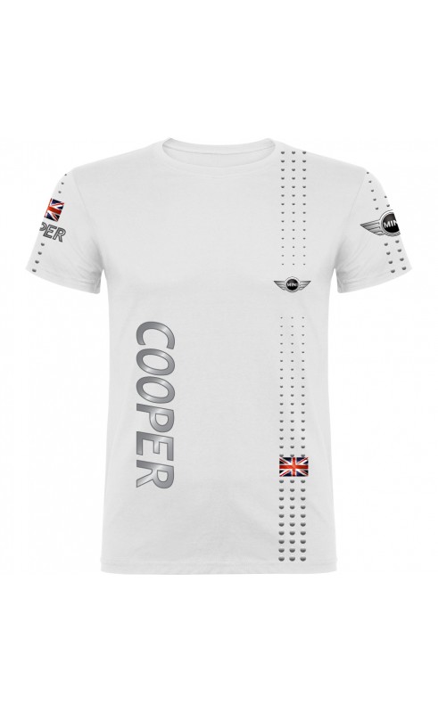 Mini cooper men's t-shirt. Sublimation print, regular fit sizes from M to 3XL. Amfanwear.