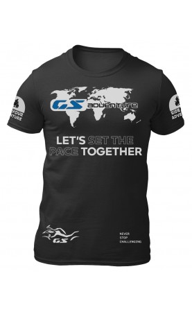 GS GSA adventure motorrad men's t-shirt. Regular sizes mot outfit fan wear.