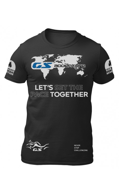 GS GSA adventure motorrad men's t-shirt. Regular sizes mot outfit fan wear.