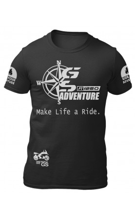 R1250GS moto tee. Regular fit men's sizes. Amfanwear.