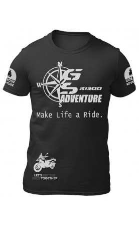 R1300GS GSA moto t-shirt for men. Regular sizes. Amfanwear.
