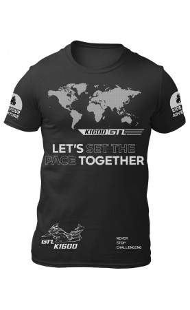 K1600GTL men's moto tee. Fan wear, regular fit sizes.