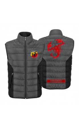 Fiat abarth men's gilet. Regular fit. Amfanwear sport racing apparel