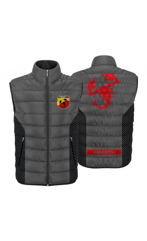 Fiat abarth men's gilet. Regular fit. Amfanwear sport racing apparel