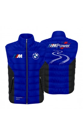 Men's motorsport auto tuning bimmer gilet. Mpower. Eu regular fit sizing. Amfanwear