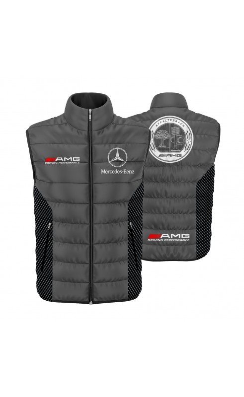 amg tuning auto racing men's sleeveless vest. Regular fit sizes. Amfanwear.