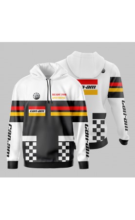 Can-am sport hoodie sweat shirt. Regular fit sizes for men. Amfanwear. SS26