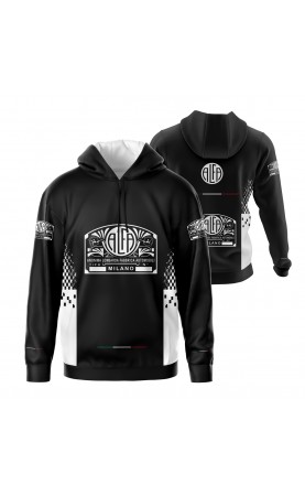 Alfa Romeo men's hoodie. Regular fit. Retro classic car history fan wear.