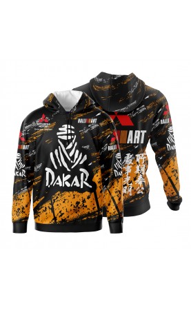 Mitsubishi Ralliart hoodie. Regular fit men's sizes. SS26. Dakar racing rally