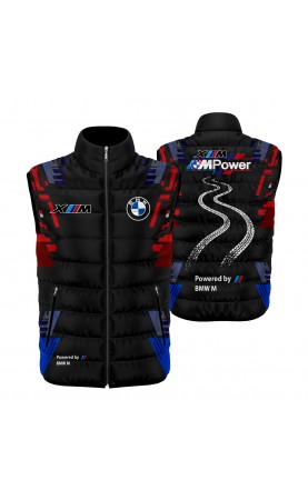 M X racing auto sleeveless jacket. Regular fit men's sizes. Made in EU, amfanwear.