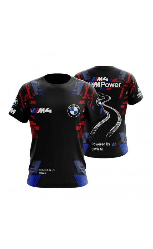 M4 Racing sport men's t-shirt. Regular fit sizes tee. Amfanwear. Sport racing SS26 fan wear
