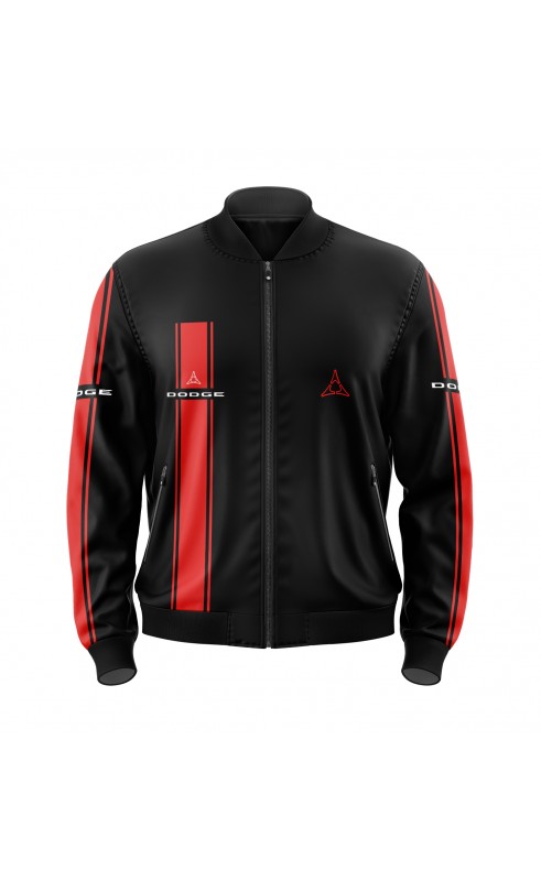 Dodge men's graphic print jacket. Amfanwear Regular fit sizes.
