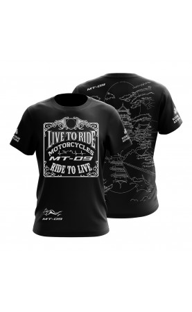 Men's fan t-shirt Yamaha MT-09. Fan tee regular fit sizes. Biker fan wear streetwear