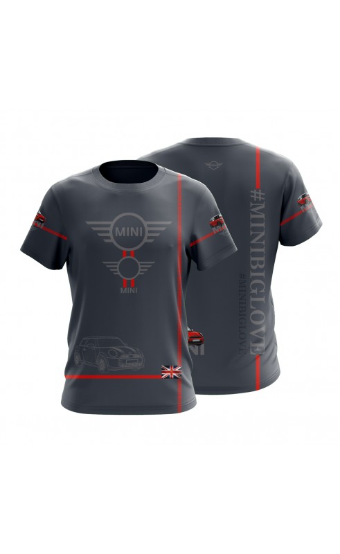 UK Mini Cooper men's t-shirt. Regular fit sizes. EU fan made clothes. Amfanwear