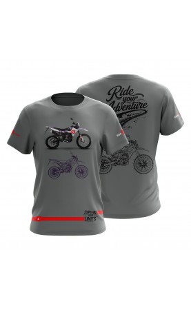 Aprilia men's biker t-shirt. Regular fitting sizes. Streetwear fan clothing apparel SS26 trend fashion
