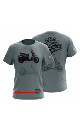 Aprilia SR125 moto tee. Regular fit men's t-shirt. EU production fashion trading apparel