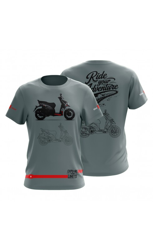 Aprilia SR125 moto tee. Regular fit men's t-shirt. EU production fashion trading apparel