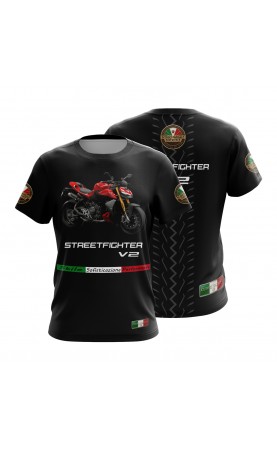 Streetfighter Biker men's t-shirt. Amfanwear. Regular sizes. Summer trend apparel