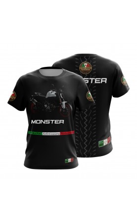 Monster moto t-shirt for men. Regular sizes. Fanwear apparel