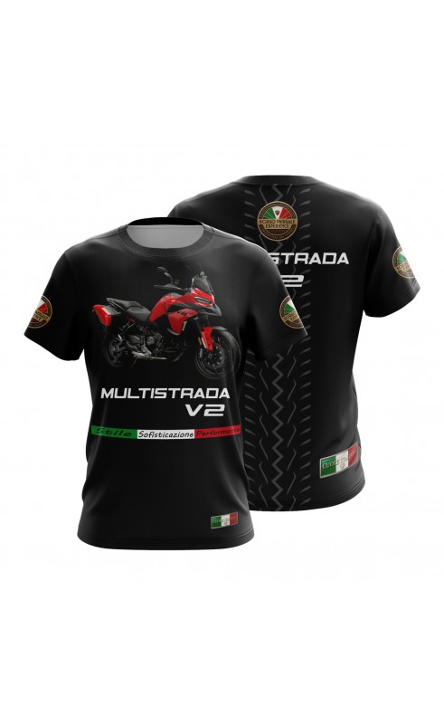 Ducati apparel for men. T-shirt regular fit sizes. Available sizes from M to 3XL.