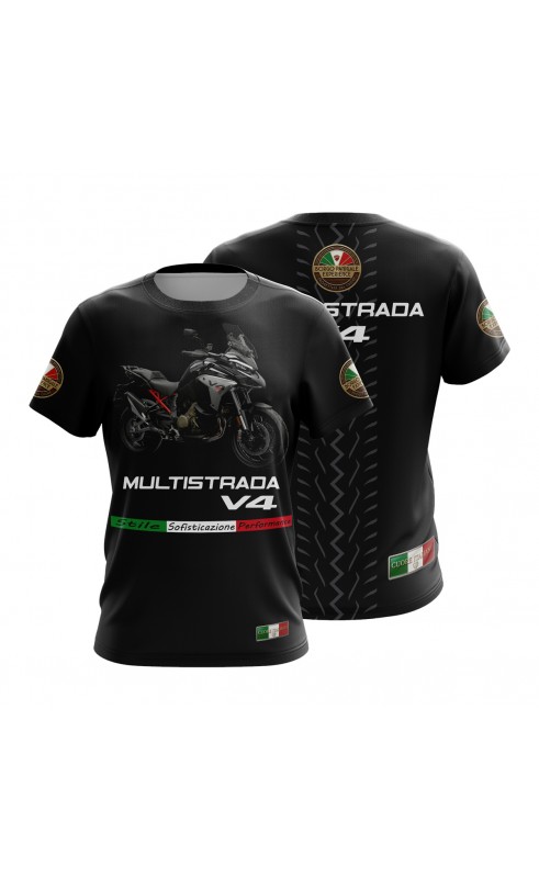 Multistrada V4 t-shirt for men. Amfanwear apparel