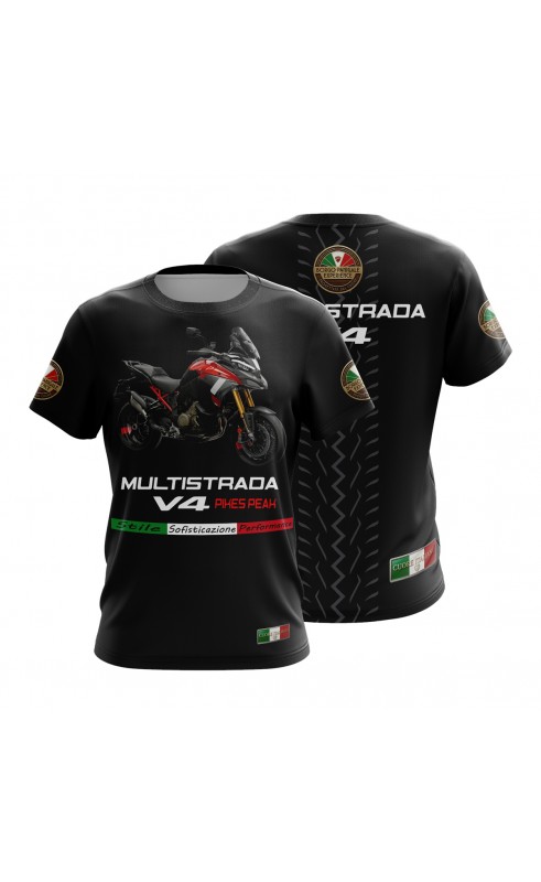 Multistrada V4 PP  t-shirt for men. Regular sizing, made in eu t-shirts