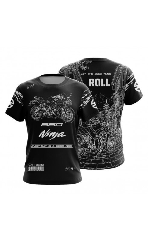men's moto tee. Regular fit sizes. Fanwear for kawasaki bikers.