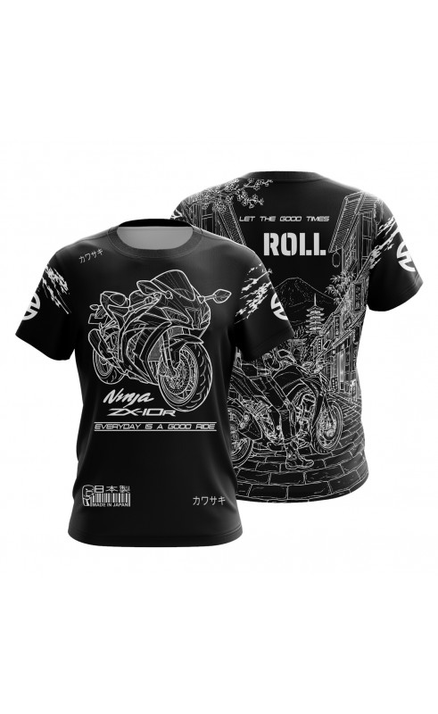 kawasaki fanwear streetweat men's tee. Regular sizing. made in EU