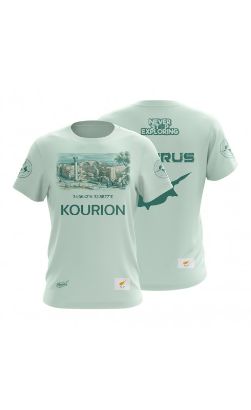 Cyprus travel men's t-shirt. Regular fit sizes. Summer souvenir gift apparel. Amfanwear.