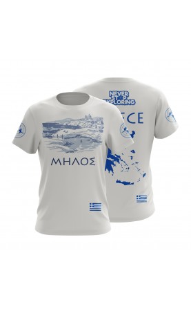 Greek souvenir Island men's t-shirt. Regular fit. Summer travel tee. Amfanwear.